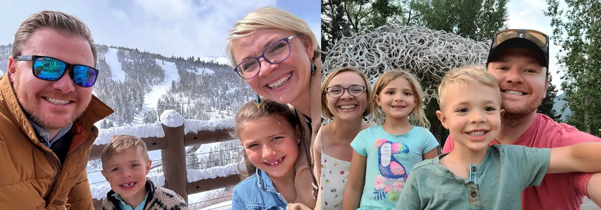 Derrik Carlson and Family in Park City and Jackson Hole